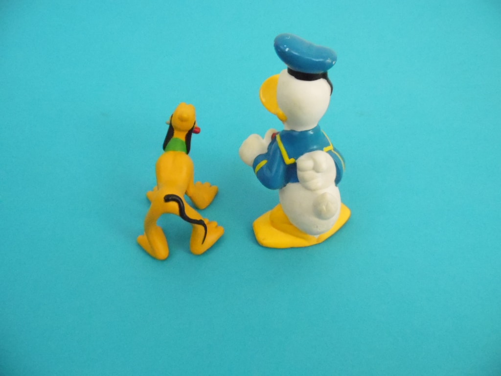 2 Figurines Disney - Donald et Pluto