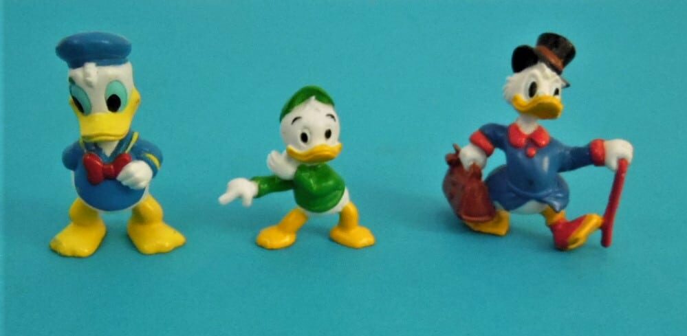 3 Figurines Disney - Oncle Picsou, Donald et Loulou